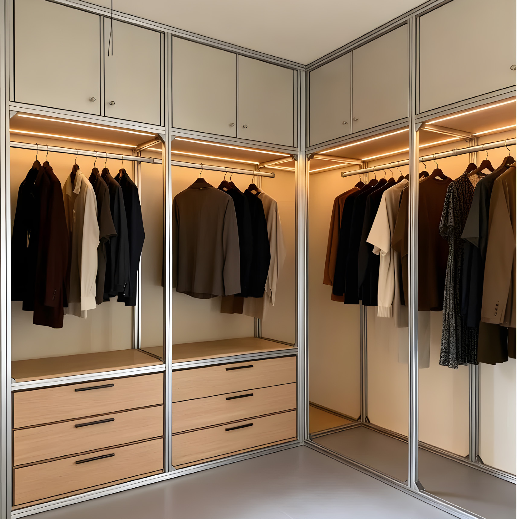 Wardrobe Corner & Drawers