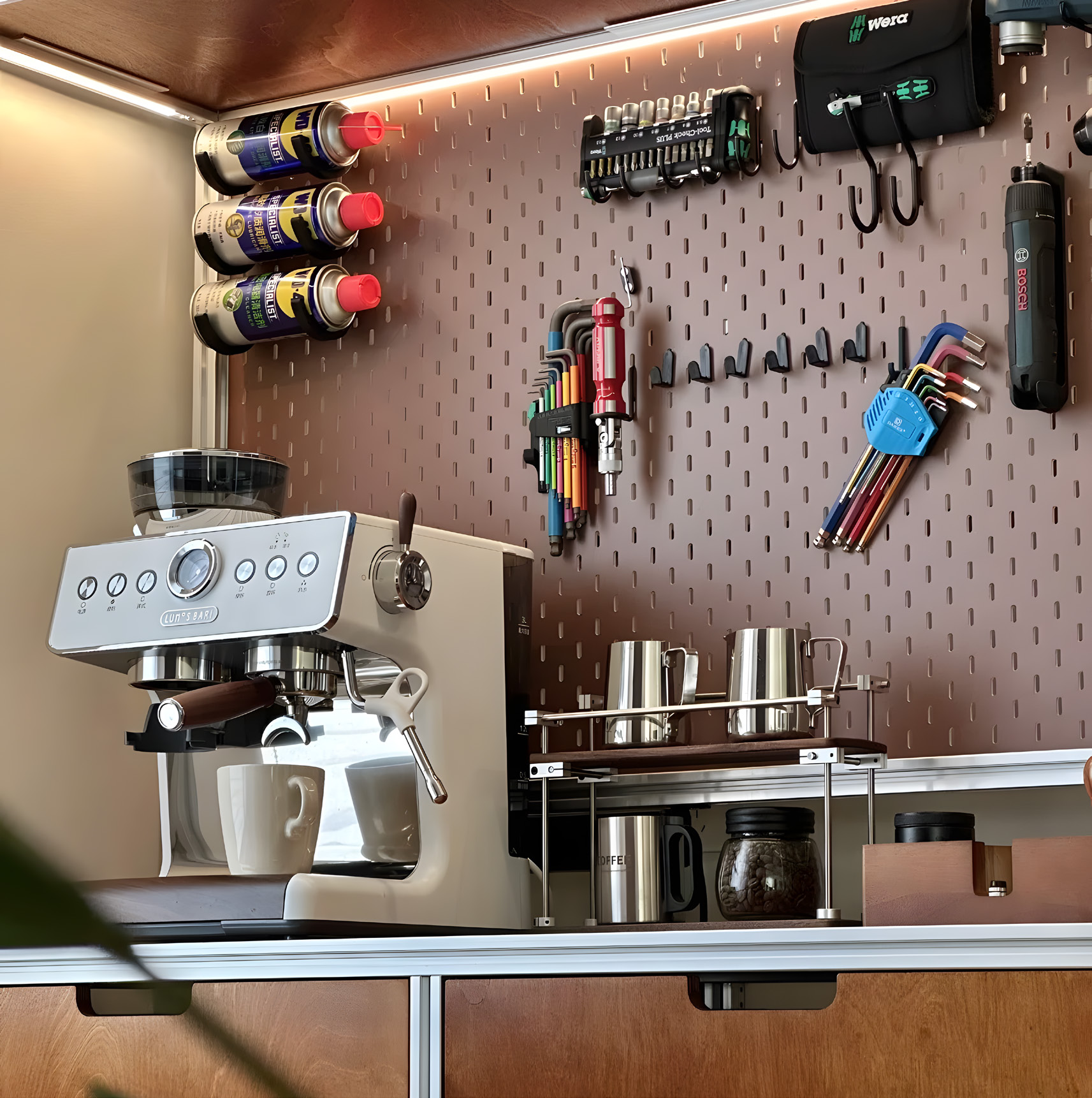 Coffee Bar Rail System
