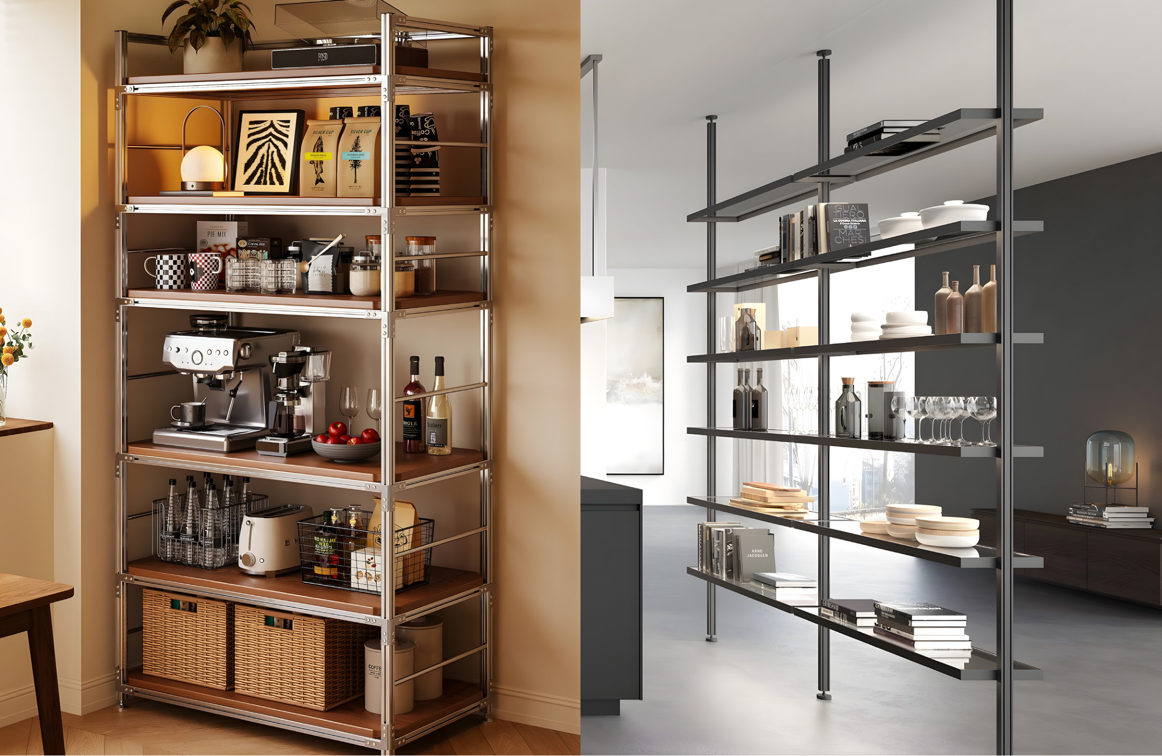 Kitchen Overhead Shelving